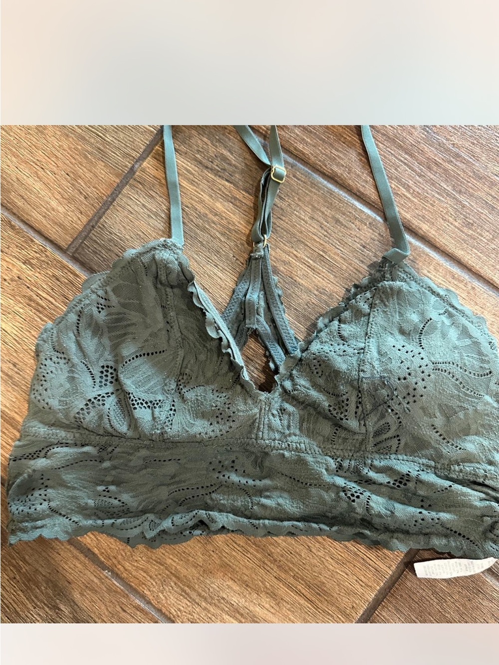 Aerie Green Lace Bralette